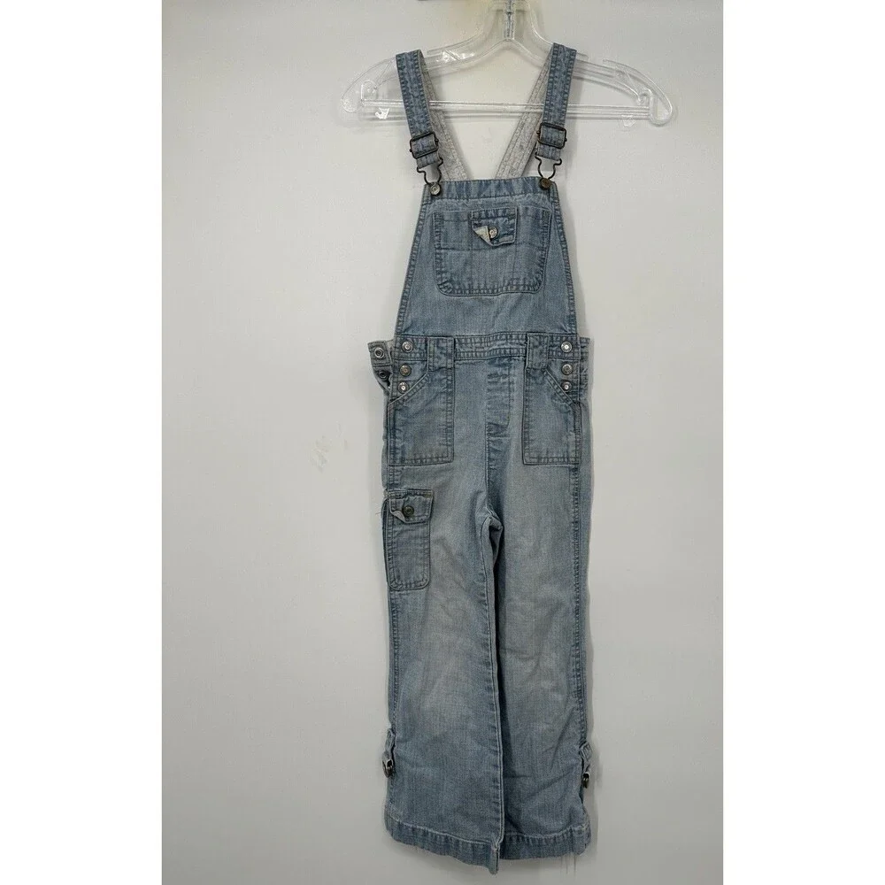 Vintage Old Navy Blue Jeans Straight Leg Carpenter  Overalls‎ Y2K 90's Unisex 6